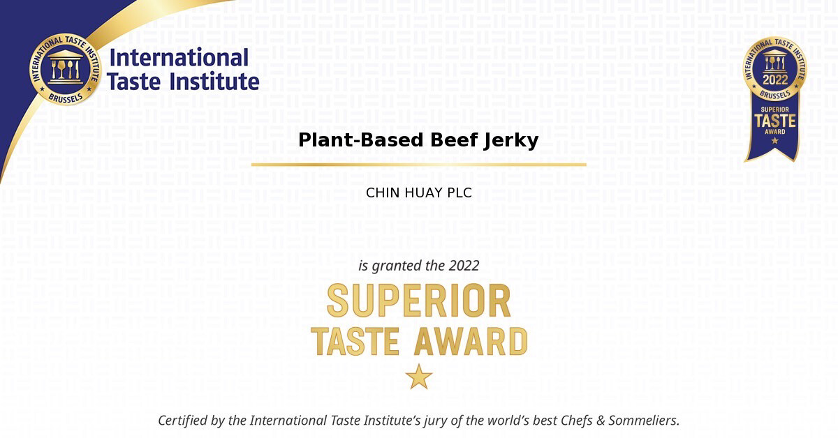 "CH" คว้ารางวัลระดับโลก "Superior Taste Award 2022" สัญลักษณ์แห่งความเป็นเลิศด้านรสชาติจาก "ITQI"
