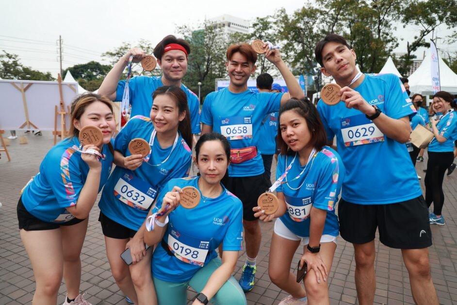 ยูโอบี ประเทศไทยนำทีมพนักงาน ลูกค้า พร้อมด้วยพันธมิตรธุรกิจ กว่า 1,500 คน ส่งต่อความดีในกิจกรรม 2022 UOB Global Heartbeat Run/Walk