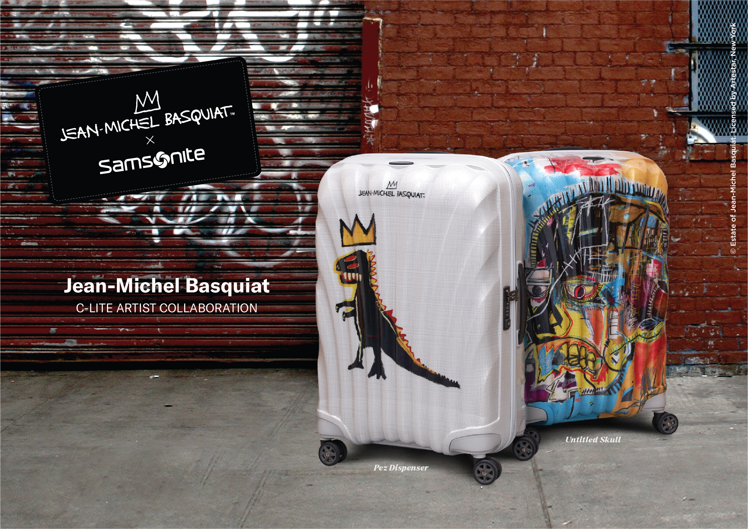 "แซมโซไนท์" ผนึกกำลัง " Estate of Jean-Michel Basquiat" รังสรรค์กระเป๋าเดินทางคอลเลกชันพิเศษ