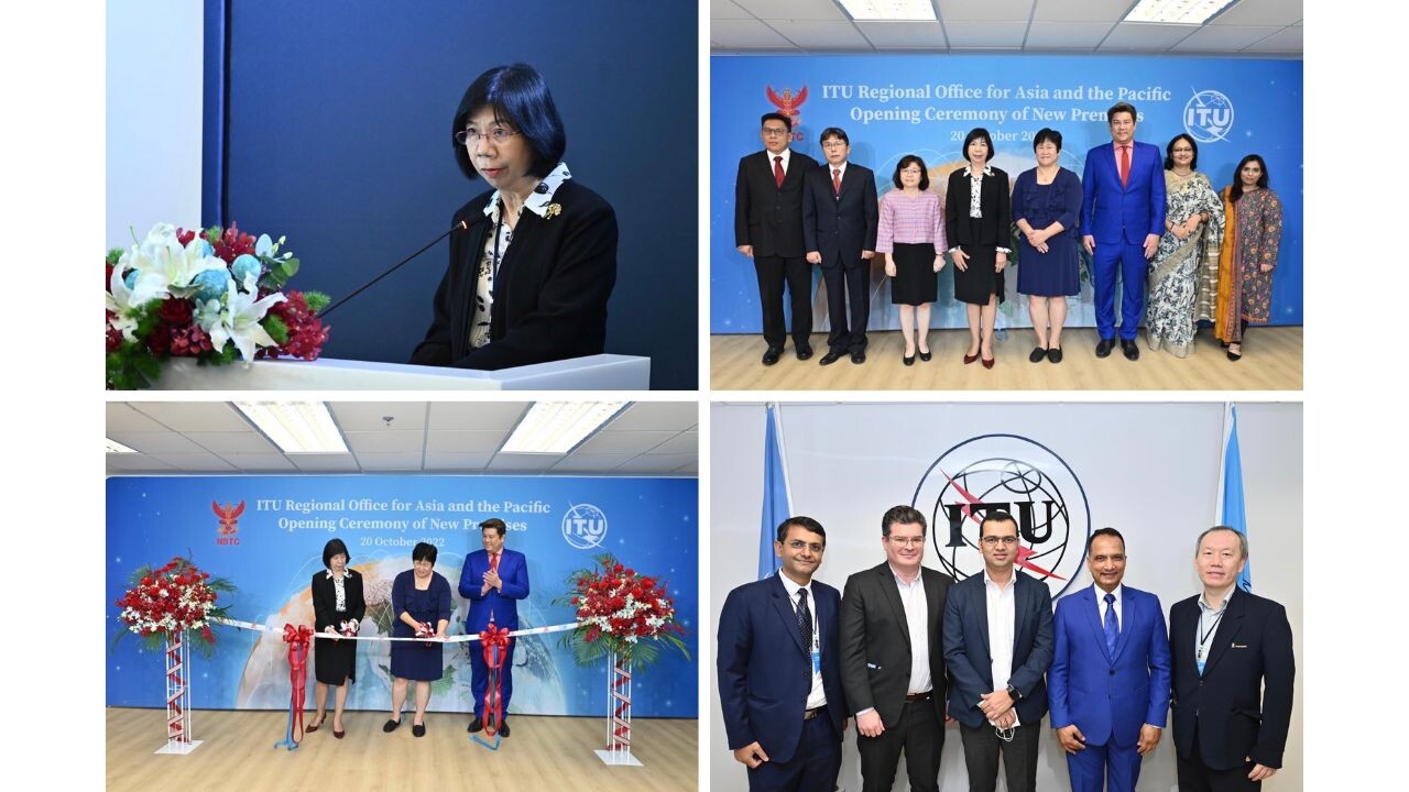 กสทช. ร่วมกับสหภาพโทรคมนาคมระหว่างประเทศ (ITU) จัดงาน ITU Regional Office for Asia and the Pacific Opening Ceremony of New Premises ในวันพฤหัสบดีที่ 20 ตุลาคม 2565