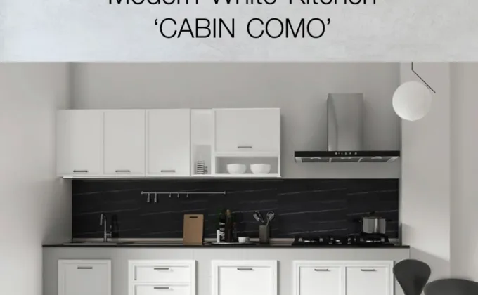 Modern White Kitchen CABIN COMO