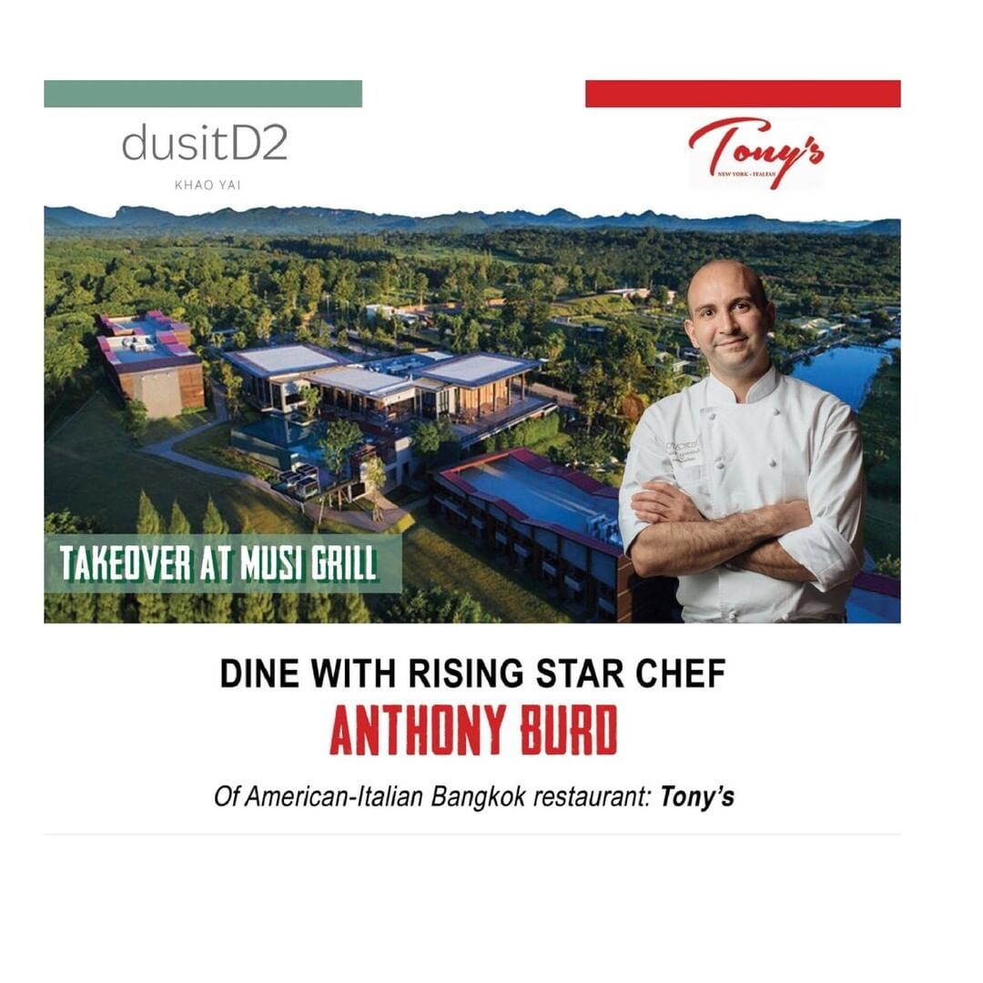 เปิดประสบการณ์สุดพิเศษกับ "Dine with rising star Chef - Anthony Burd" จากร้านอาหารชื่อดัง Tony's Bangkok