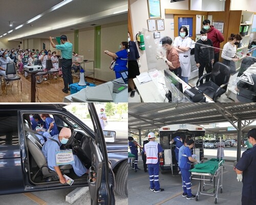 โรงพยาบาลลานนา จัดการอบรมเชิงปฏิบัติการซ้อมแผนรองรับอุบัติภัยหมู่