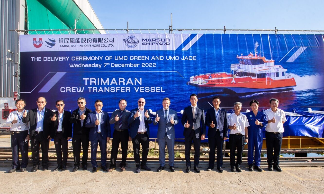 "มาร์ซัน" ส่งมอบเรือสามท้อง ขนส่งเจ้าหน้าที่ปฏิบัติงานทางทะเลความเร็วสูง 2 ลำแรกในเอเชียได้สำเร็จ ประกาศเดินหน้าพัฒนาอุตสาหกรรมต่อเรือไทย