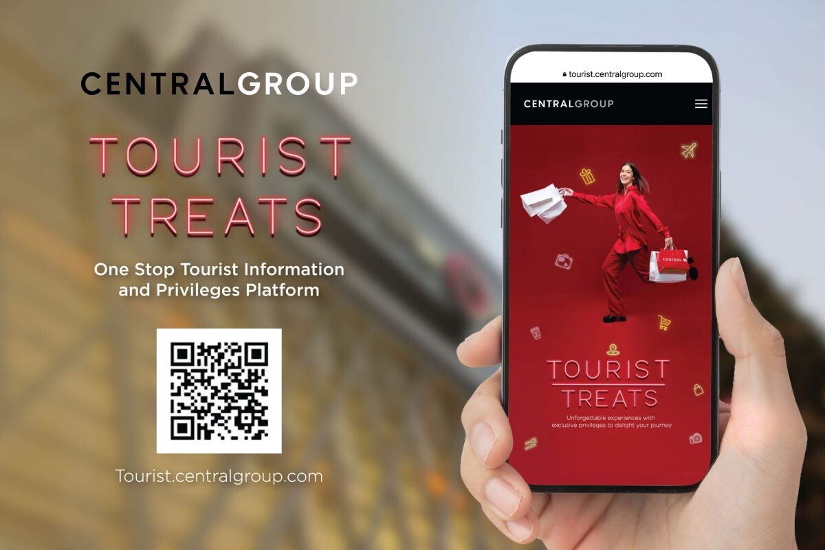 กลุ่มเซ็นทรัล ขับเคลื่อนท่องเที่ยวไทย เปิดตัวเว็บไซต์ Central Group Tourist Treats มอบสิทธิประโยชน์เหนือระดับเพื่อนักท่องเที่ยวทั่วโลก มุ่งสู่เป้าหมาย 20 ล้านคนในปี 66