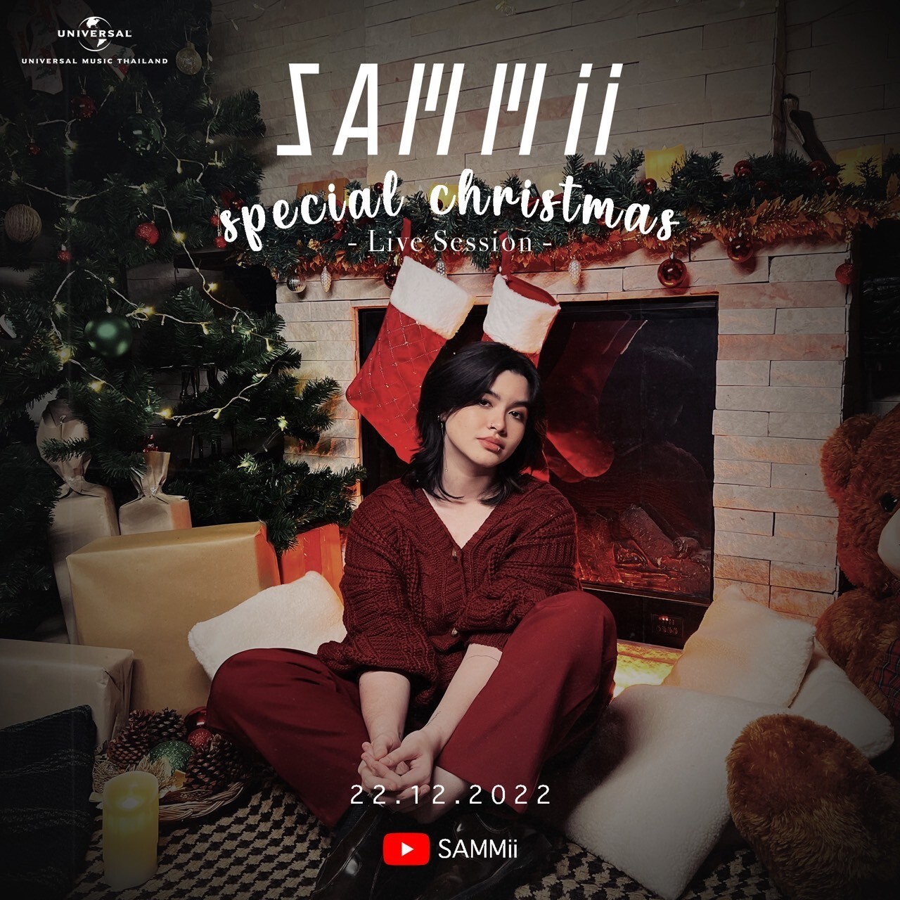 "SAMMii" ปล่อย Live Session : Christmas Special ผ่าน 4 บทเพลงพิเศษ มอบเป็นของขวัญเติมเต็มความรักความอบอุ่นในเทศกาลคริสต์มาส