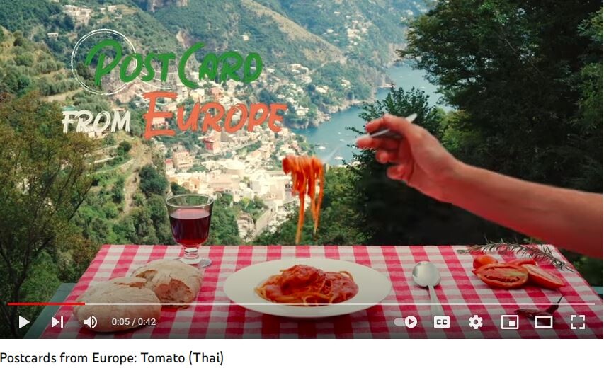 CSO Italy นำเสนออาหารอิตาเลียนและมะเขือเทศที่คนไทยโปรดปราน วิดีโอ "โปสการ์ดจากยุโรป: มะเขือเทศ" ทำให้การปรุงเมนูคลาสสิกของอาหารอิตาเลียนในครัวไทยเป็นไปได้ง่ายดาย