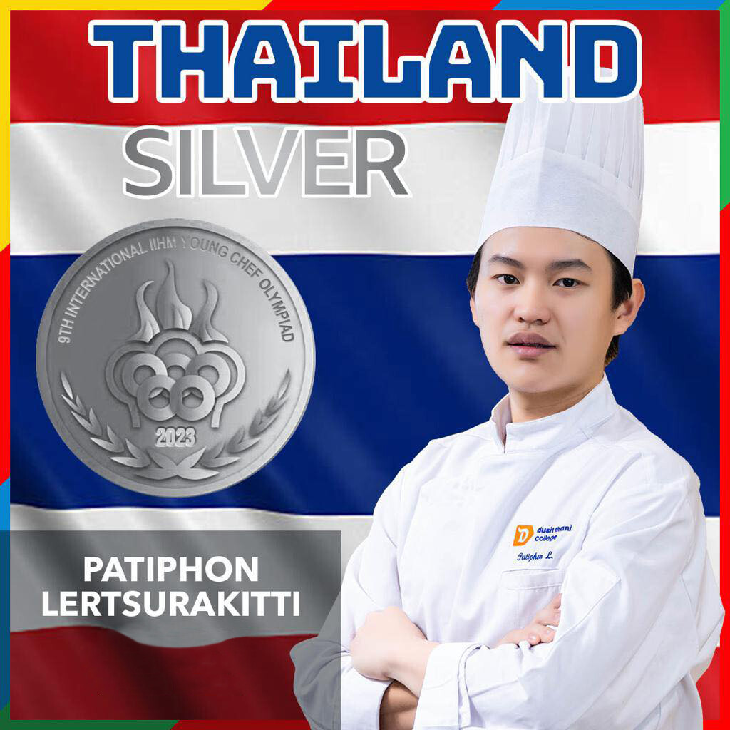 "นักศึกษา DTC เด็กไทยหนึ่งเดียวบนเวทีเชฟโลก" คว้าอันดับ 2 Young Chef Olympiad 2023