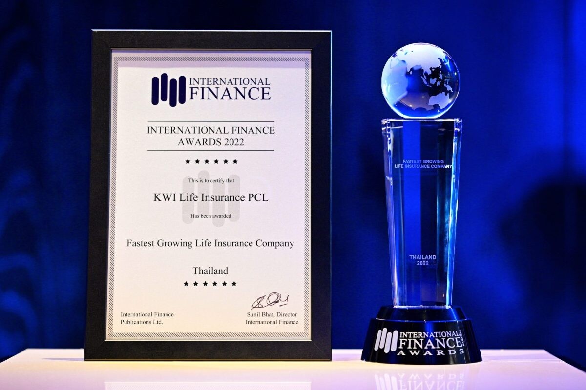 เคดับบลิวไอ ประกันชีวิต คว้ารางวัลระดับสากล "Fastest Growing Life Insurance Company" โชว์ผลงานปี 2565 ธุรกิจเติบโตแบบก้าวกระโดด