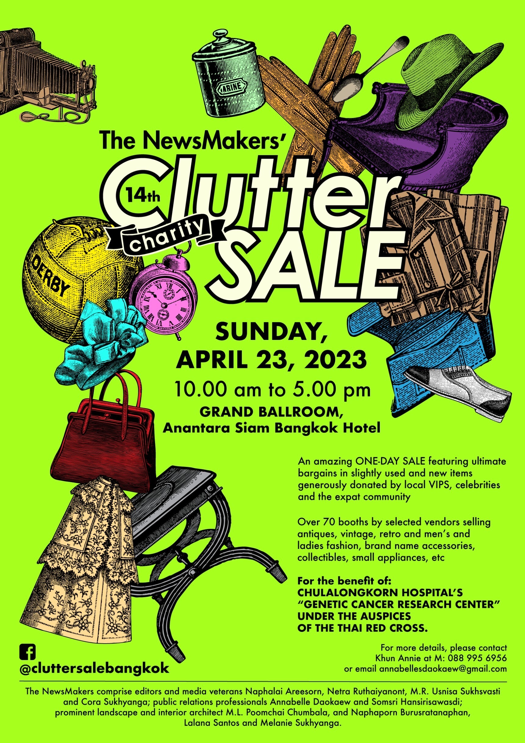 NEWS RELEASE for 2023 Clutter Sale for Charity