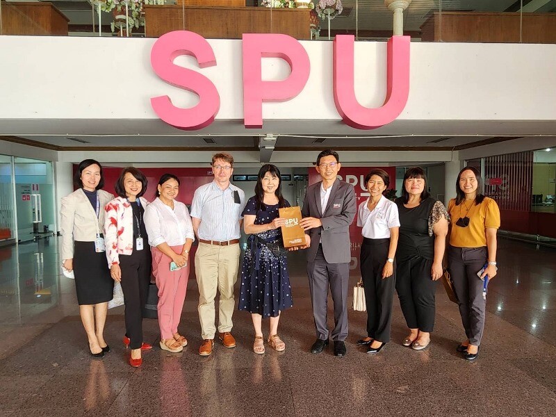 คณะผู้บริหาร SPU ต้อนรับคณะผู้บริหาร Eikei University of Hiroshima JAPAN หารือกิจกรรมความร่วมมือ THJP