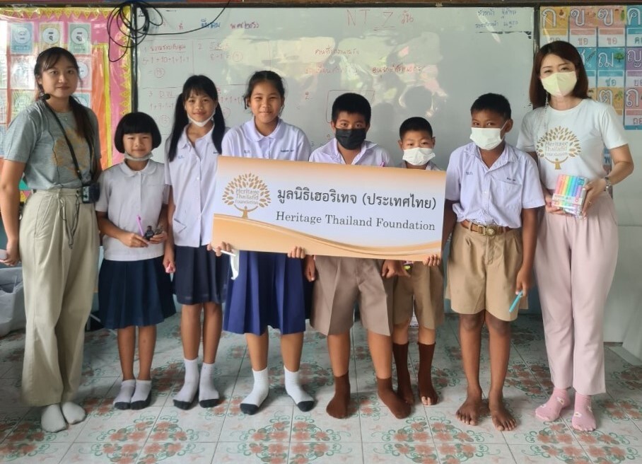 มูลนิธิเฮอริเทจ (ประเทศไทย) จัดทำโครงการ "ห้องเรียนโภชนาการเพื่อการเรียนรู้" ให้แก่เด็กนักเรียนโรงเรียนบ้านเพลินวัฒนา และโรงเรียนบ้านหอมเกร็ด จังหวัดนครปฐม