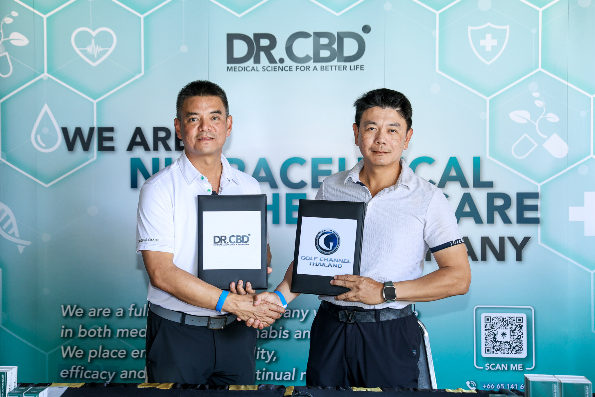 ดร.ซีบีดี (Dr. CBD) จับมือ กอล์ฟ ชาแนล (Golf Channel Thailand) ร่วมมือในงานด้านวิจัย เปิดตัวนวัตกรรมจากกัญชงและกระท่อม เทรนด์ใหม่ของสุขภาพสู่วงการกอล์ฟ