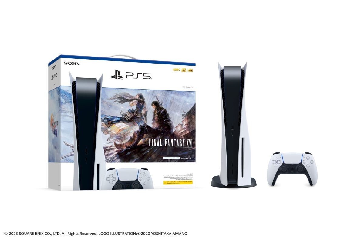 Sony PlayStation ประกาศวางจำหน่ายชุดเครื่องเกมใหม่ "PlayStation(R)5 FINAL FANTASY XVI Bundle" ในวันที่ 22 มิถุนายน ศกนี้ ในรูปแบบ Ultra HD Blu-Ray Disc Drive Bundle ราคา 20,790 บาท