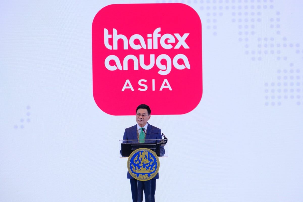 พาณิชย์ชูนโยบาย "อาหารไทย อาหารโลก" รองรับประชากรโลกที่เพิ่มขึ้น ใช้หลัก "รัฐหนุน เอกชนนำ" และส่งเสริม "ซอฟต์พาวเวอร์" พร้อมดึงผู้ซื้อจากทั่วโลกร่วมงาน "THAIFEX - ANUGA ASIA 2023"