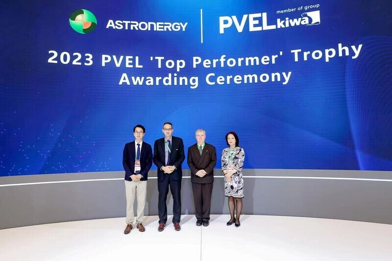 Astronergy gains 'Top Performer 2023' title from PVEL