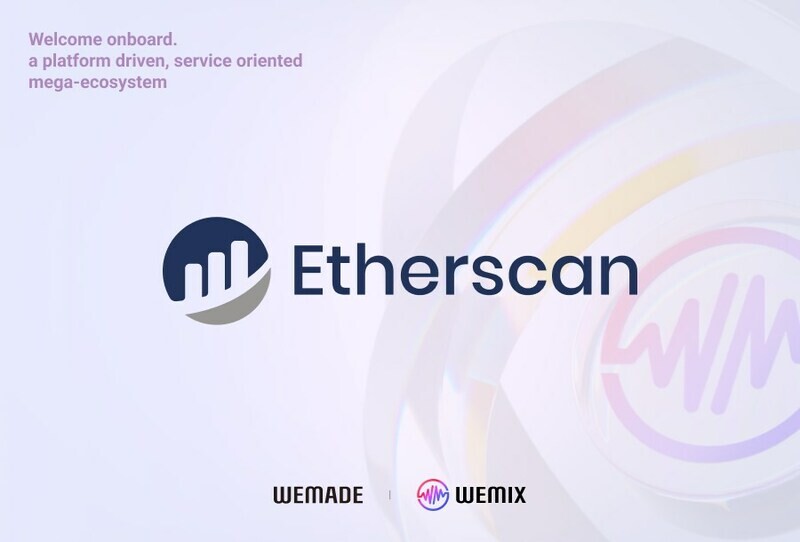Wemade partners with Etherscan for transparency of the WEMIX3.0 ecosystem