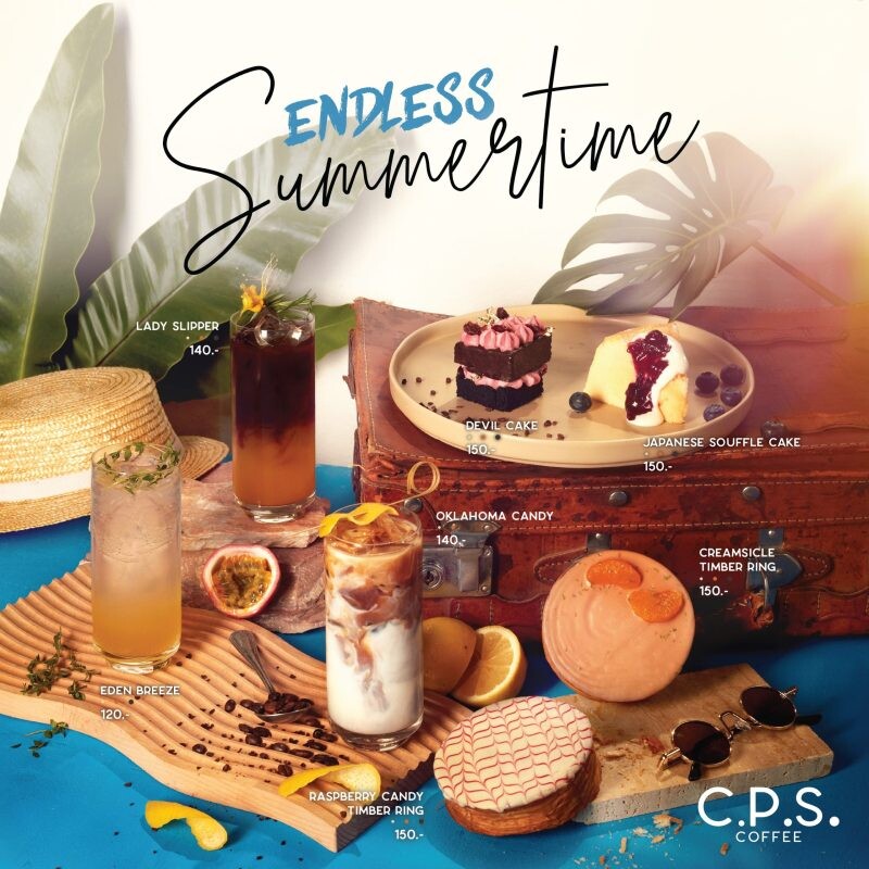 C.P.S. COFFEE เปิดตัวเมนูอร่อยใหม่ล่าสุด กับคอนเซ็ปต์ "Endless Summertime" ส่งท้ายฤดูร้อน