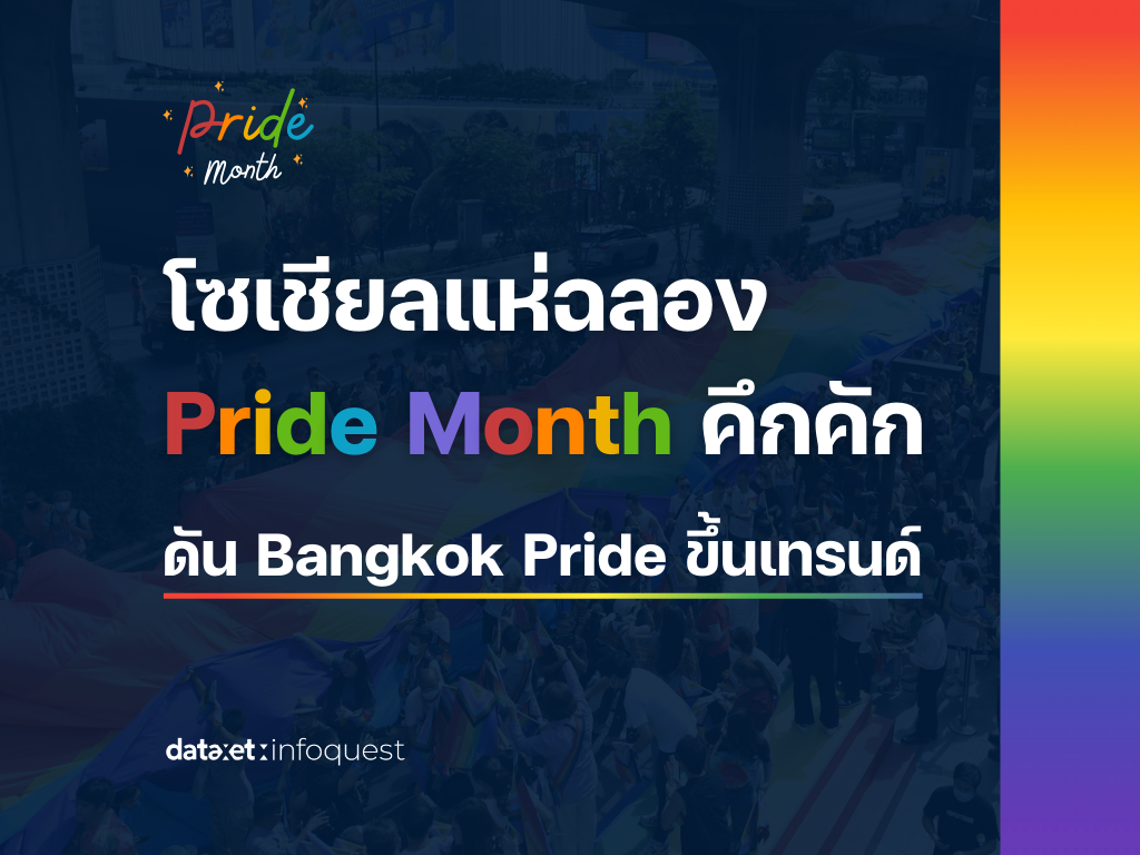 โซเชียลแห่ฉลอง Pride Month คึกคัก ดันกระแสงาน Bangkok Pride ขึ้นเทรนด์