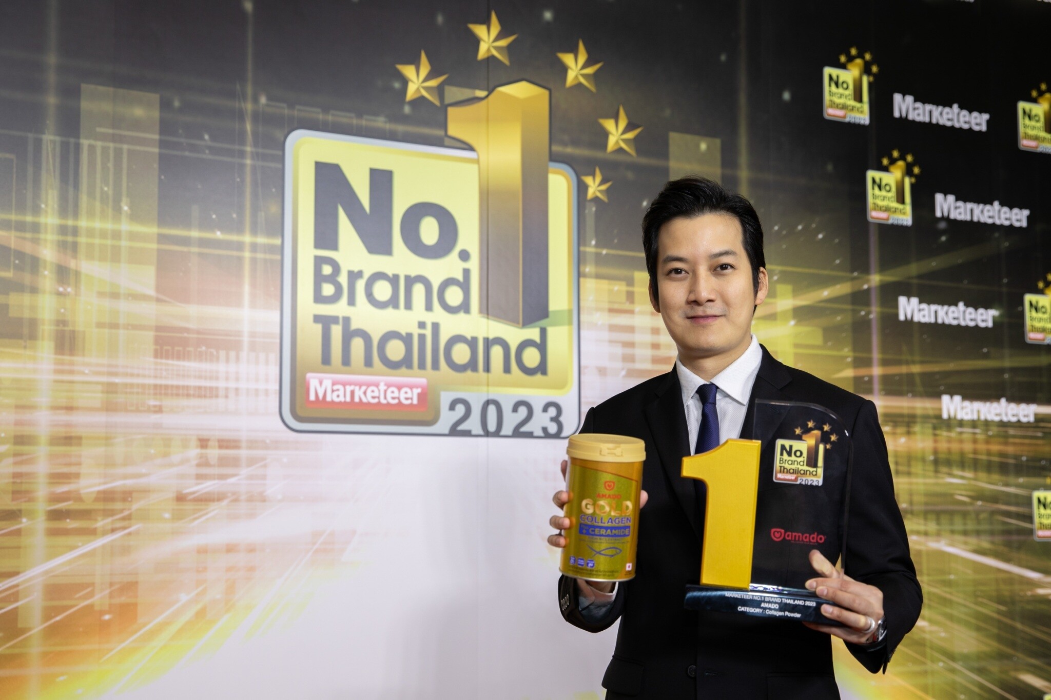 อมาโด้ คว้ารางวัลสุดยอดแบรนด์แห่งปี "Marketeer No.1 Brand Thailand 2023" ครองใจผู้บริโภคต่อเนื่องปีที่ 4