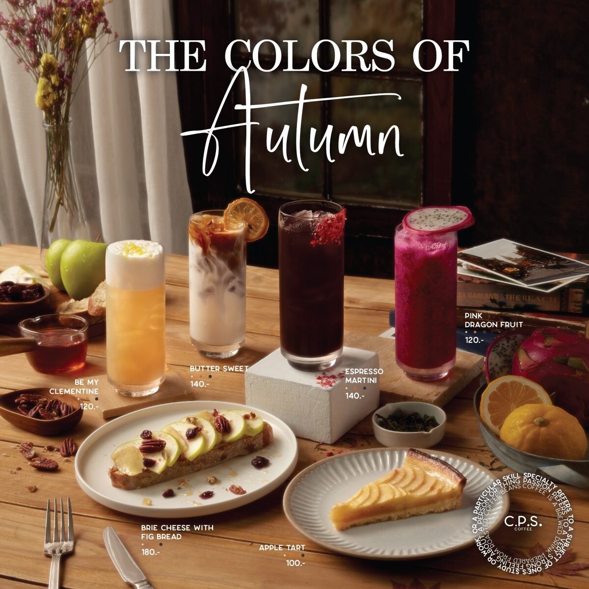 C.P.S. COFFEE รังสรรค์เมนูต้อนรับฤดูใบไม้ร่วง กับคอนเซ็ปต์ "The Colors Of Autumn" ที่ได้แรงบันดาลใจจากสีสันของฤดูกาล