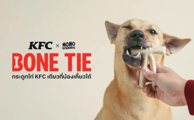 ครั้งแรกของโลก! KFC BONE TIE ขนมขัดฟันแปรรูปจากกระดูกไก่