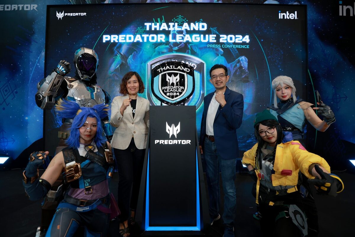 เอเซอร์ - อินเทล เปิดสมรภูมิแห่งการแข่งขันครั้งใหม่ ในศึก "Thailand Predator League 2024" ลุยสนามแข่งเดือด ชิงเงินรางวัลรวมกว่า 250,000 บาท ดันทีมไทยต่อยอดความสำเร็จศึกใหญ่ระดับภูมิภาค
