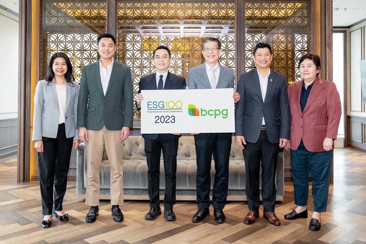 "BCPG" ติดอันดับหุ้นยั่งยืน ESG 100 ต่อเนื่องเป็นปีที่ 6
