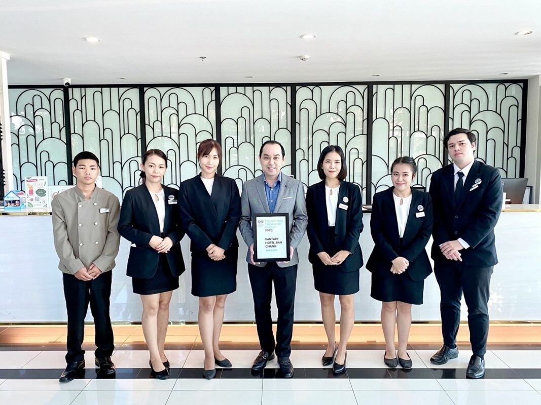 TripAdvisor Granted the Kantary Hotel, Ban Chang, "Travellers' Choice 2023" Award.