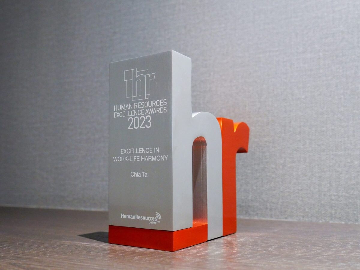 เจียไต๋รับรางวัลความเป็นเลิศด้านทรัพยากรบุคคลปีที่ 2 ในสาขา "Work-Life Harmony" จากเวที HR Excellence Awards 2023