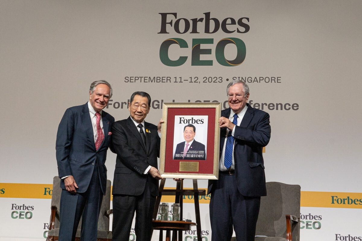 Forbes มอบรางวัลเกียรติยศหนึ่งเดียว "MALCOLM S. FORBES LIFETIME ACHEIVEMENT" แก่ท่านประธานอาวุโส "ธนินท์ เจียรวนนท์" เครือซีพี