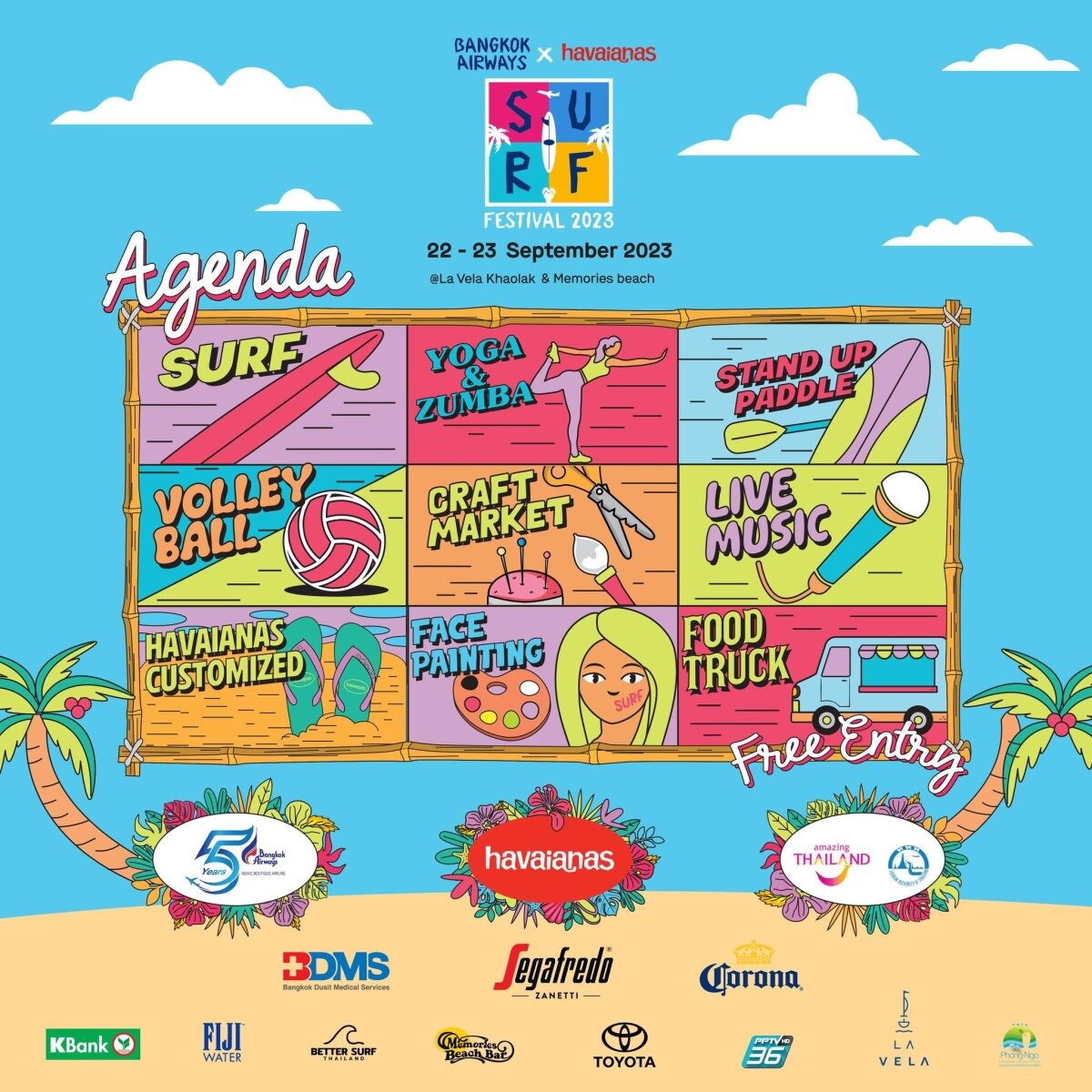 บางกอกแอร์เวย์ส ชวนคนรักกีฬาเอ็กซ์ตรีม สัมผัสประสบการณ์ความสนุกในงาน "Bangkok Airways x Havaianas Surf Festival 2023" 22 - 23 กันยายนนี้