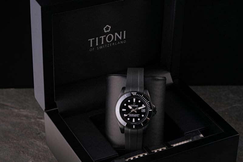 "Seascoper 300 DLC Black Edition" นาฬิกาสปอร์ตรุ่นล่าสุดจาก ติโตนี (TITONI) ผลิตเพียง 500 เรือน ทั่วโลก
