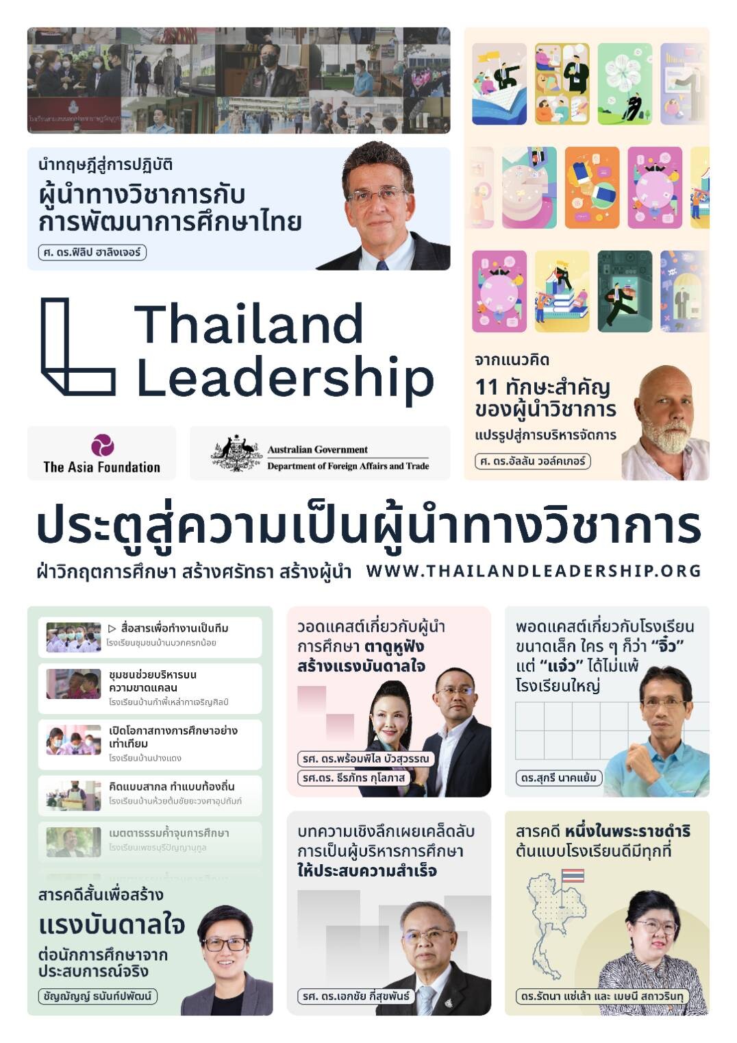 มูลนิธิเอเชีย เปิดตัว Thailand Leadership คลังความรู้ออนไลน์ผู้บริหารสถานศึกษา พัฒนาความเป็นผู้นำ ผอ.โรงเรียน