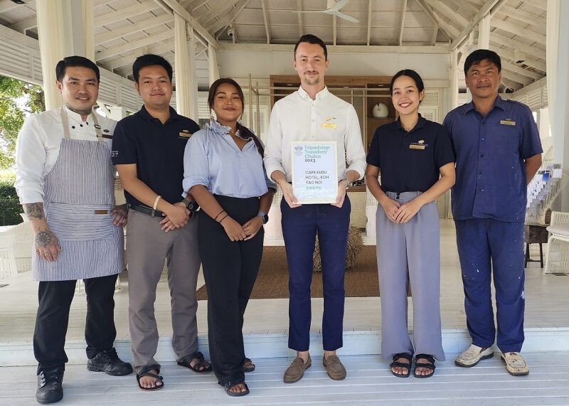 Cape Kudu Hotel, Koh Yao Noi Wins "Travellers' Choice" from "TripAdvisor Awards 2023"