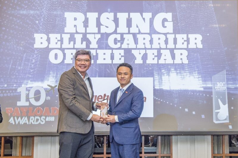 ไทยเวียตเจ็ทคว้ารางวัล 'Rising Belly Carrier of the Year' จาก Payload Asia Awards ครั้งที่ 10