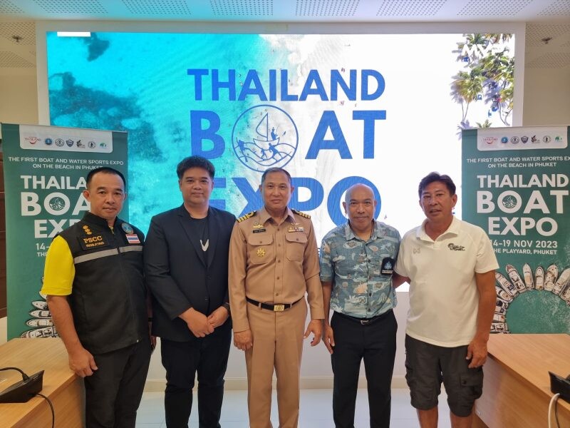 Thailand Boat Expo 2023 ผนึกกำลังภาครัฐและเอกชน จัดงานมหกรรมเรือและของเล่นทางน้ำริมชายหาดภูเก็ตครั้งแรกในไทย