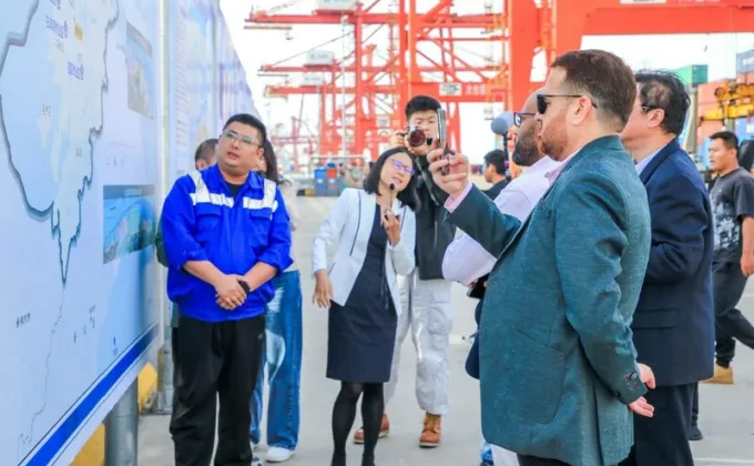 ข้อริเริ่มสายแถบและเส้นทางนำความคึกคักมาสู่อุตสาหกรรมเดินเรือมณฑลเจียงซู