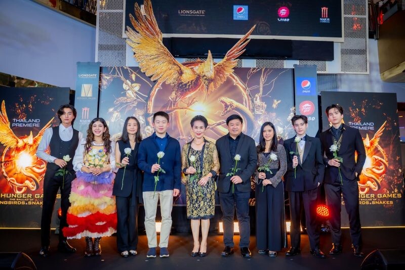 "มงคลเมเจอร์" ร่วมกับ "เมเจอร์ กรุ้ป" พร้อมด้วย "เป๊ปซี่" และ "พิซซ่า ฮัท"  ปิดอารีนา "เมเจอร์ รัชโยธิน" จัด "The Hunger Games: The Ballad of Songbirds & Snakes Thailand Premiere"