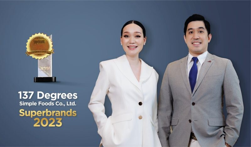 137 ดีกรี(R) คว้ารางวัล "Superbrands Thailand 2023" ตอกย้ำสุดยอดแบรนด์นมทางเลือกครองใจคนไทย