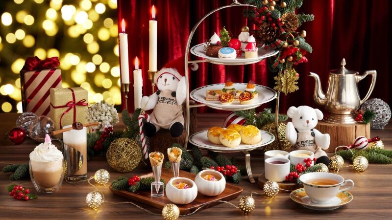 ชุดน้ำชายามบ่าย Festive Afternoon Tea ช่วงเทศกาลเฉลิมฉลองคริสต์มาส ที่โรงแรมเพนนินซูลา กรุงเทพฯ