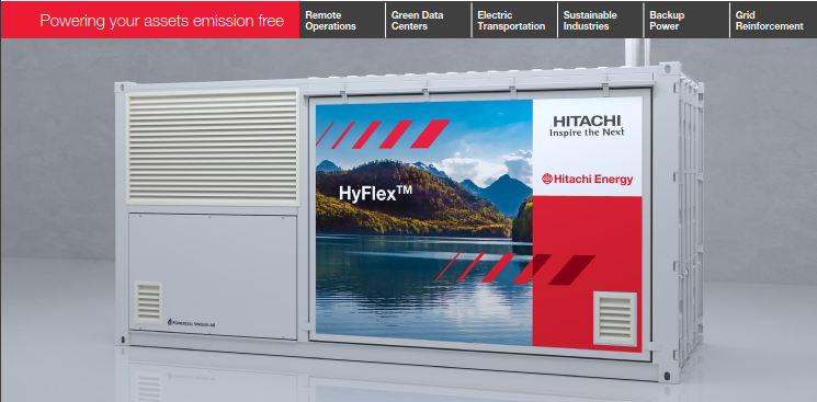 HyFlex(TM) เครื่องกำเนิดไฟฟ้าจากไฮโดรเจน ขนาด 400 kVA ถึง 1 MVA+