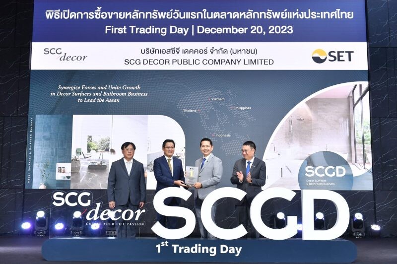SCGD Debuts on the Stock Exchange, Marks the Largest IPO of the Year with a Market Cap of THB 18,975 Million at IPO Price Unveiling Investment Plans, Aiming for Growth in the ASEAN Market