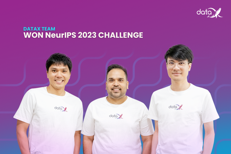 DataX ตอกย้ำศักยภาพบุคลากรด้าน AI และ LLMs คว้า 2 รางวัลระดับโลกจาก "NeurIPS 2023 Challenge"
