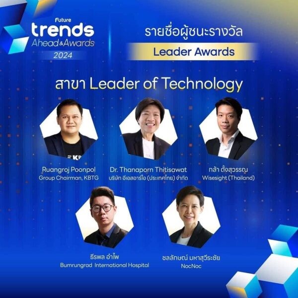 นศ.ป.เอก ม.หอการค้าไทย รับรางวัล Leader Awards