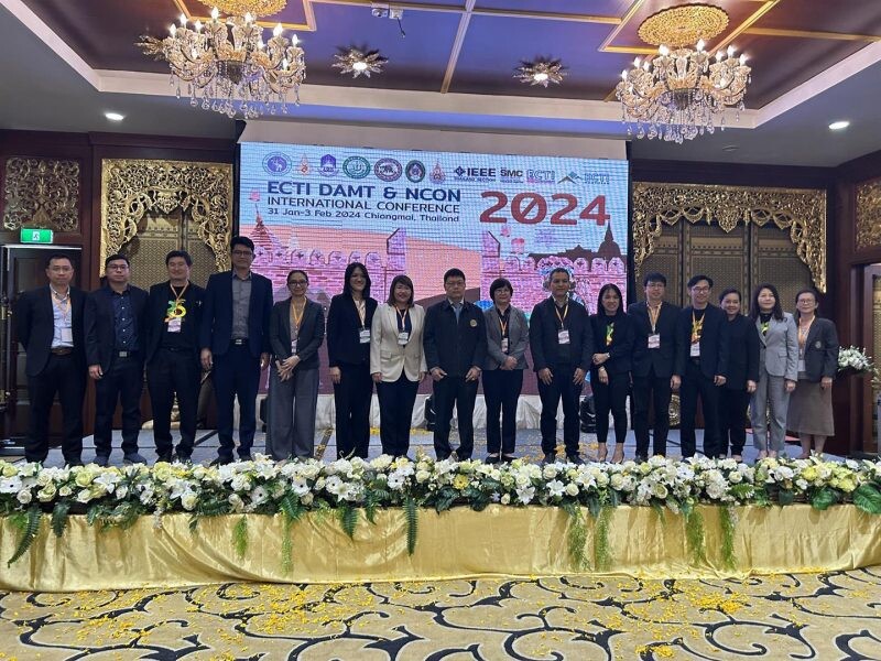 The School of Information and Communication Technology Attended the Opening Ceremony of the International Academic Conference DAMT &amp; NCON 2024, Where Researchers Presented their Research Results.