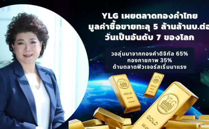 YLG เผยตลาดทองคำไทยมูลค่าซื้อขายทะลุ