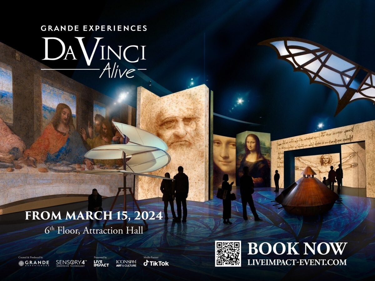 ครั้งแรกในไทย! นิทรรศการศิลปะดิจิทัลอิมเมอร์ซีฟที่ครบเครื่องที่สุดในโลก "Da Vinci Alive Bangkok"