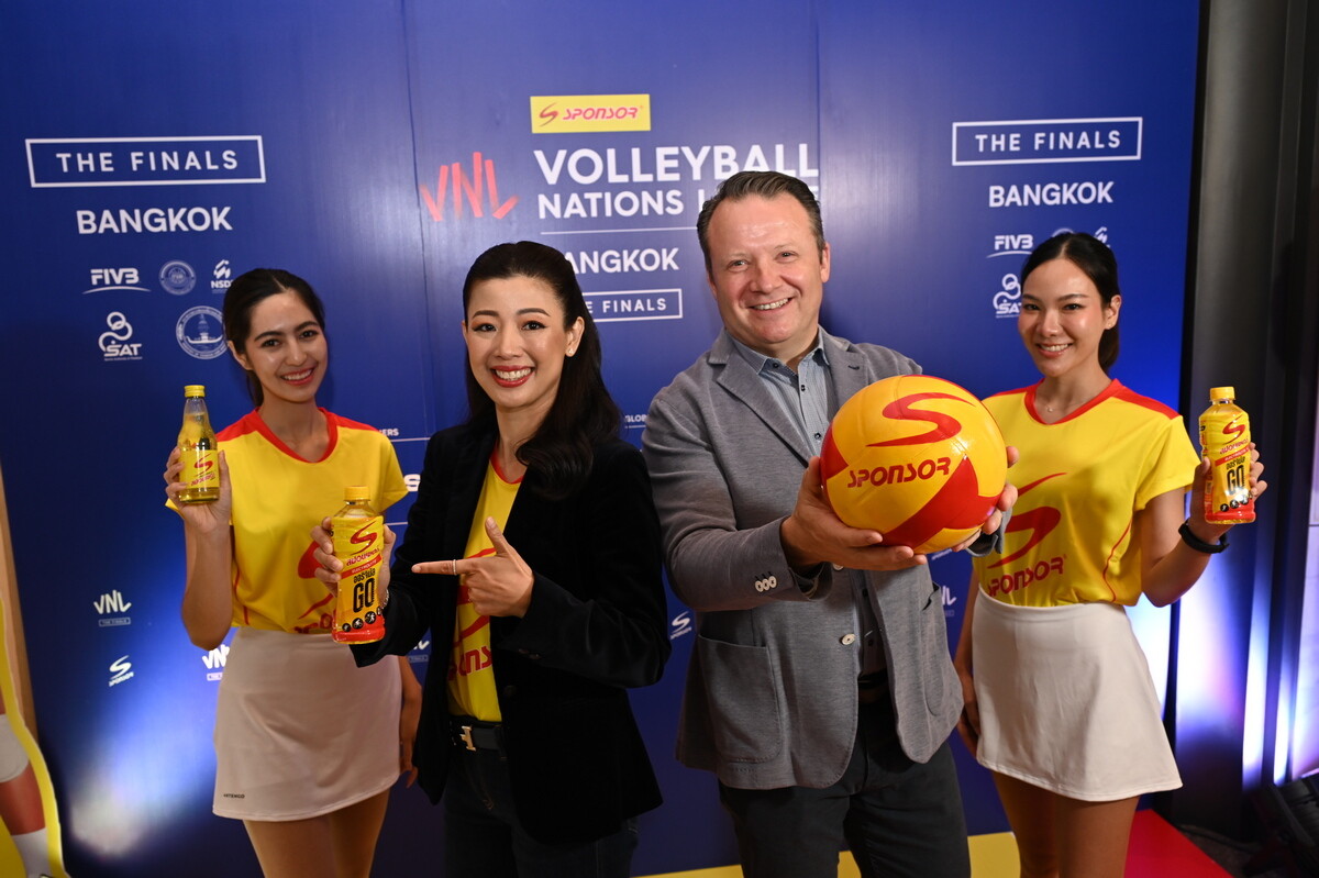 สปอนเซอร์ แบรนด์ไทยแบรนด์แรกที่สนับสนุนให้เกิดการแข่งขัน VNL รอบชิงชนะเลิศ เป็นครั้งแรกในประเทศไทย ปลุกพลังคนไทย "เชียร์ไทยเชียร์ให้สุดใจในแมตช์หยุดโลก"
