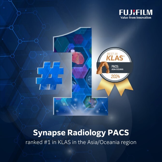 Synapse Radiology PACS ของฟูจิฟิล์ม ได้รับรางวัล "Best in KLAS" ในฐานะระบบจัดการภาพถ่ายทางรังสีที่ดีที่สุดในภูมิภาคเอเชียและโอเชียเนีย